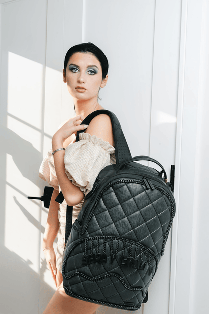 Quilted Logo Backpack