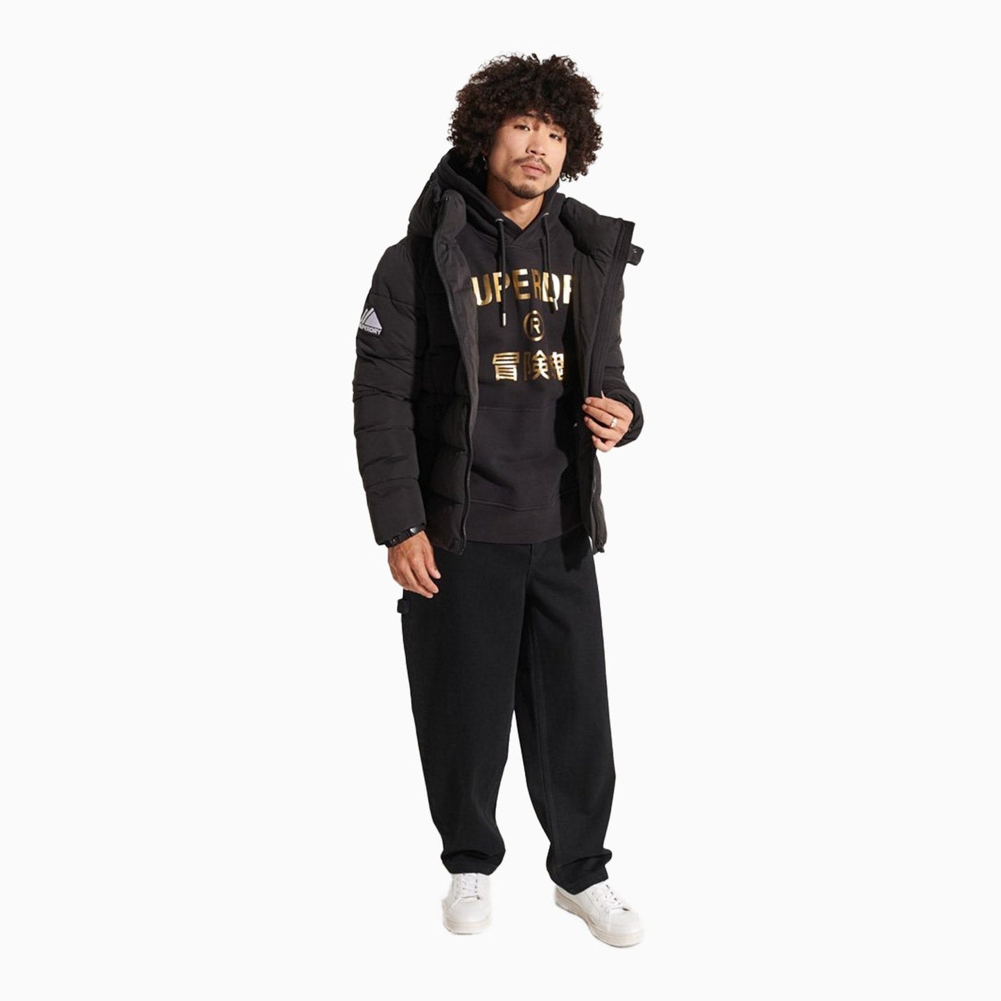 Men's Corporate Logo Foil Pull Over Hoodie
