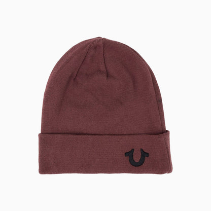 Horseshoe Badge Watch Beanie Hat