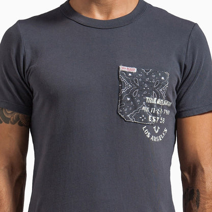 Men's Bandana Buddha Pocket T Shirt