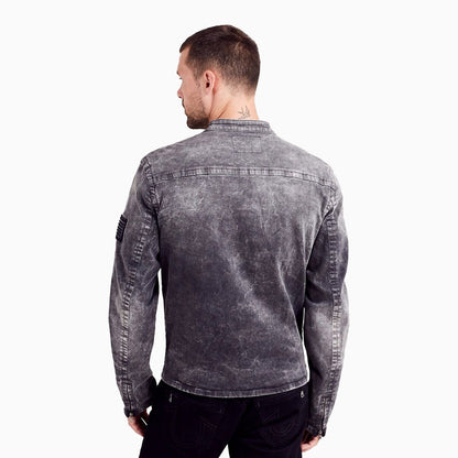 Men's Moto Slim Denim Jacket