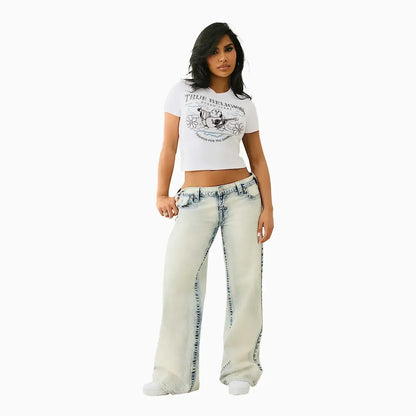 Women's Crystal Groovy Buddha Baby T-Shirt