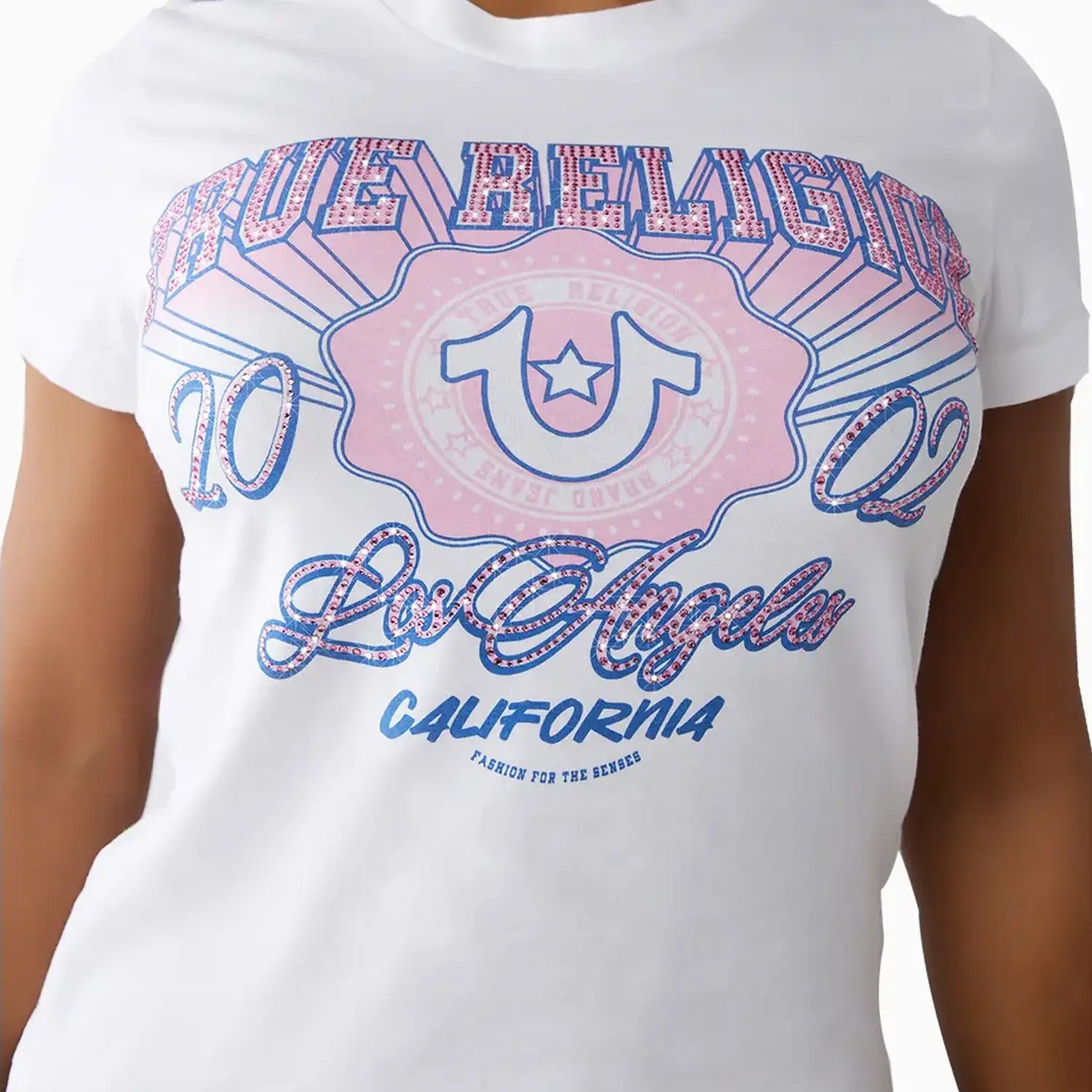 Women's Crystal Logo California Crew Neck T-Shirt