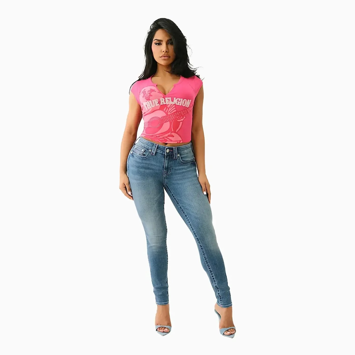 Women's Jennie ‘I Love True Religion’ Curvy Skinny Jean Pant