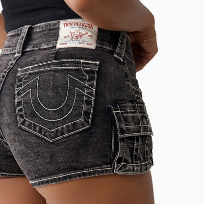 Women's Mid Rise Hot Cargo Shorts