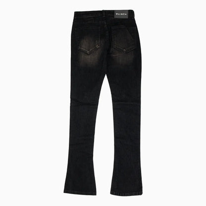 Men's Stacked Fit Jeans Pant With Stitched Hem