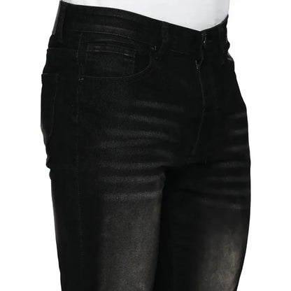 Men's Stacked Fit Jeans Pant With Stitched Hem