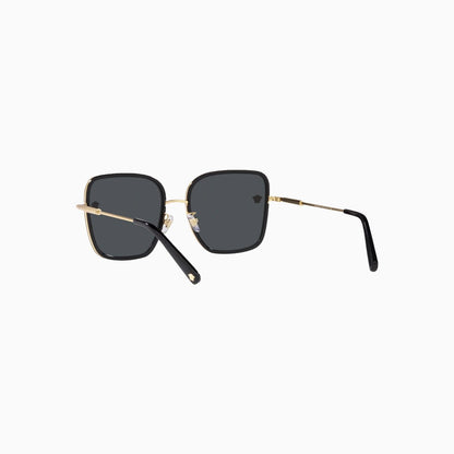 Women's Versace Black Dark Grey Sunglasses