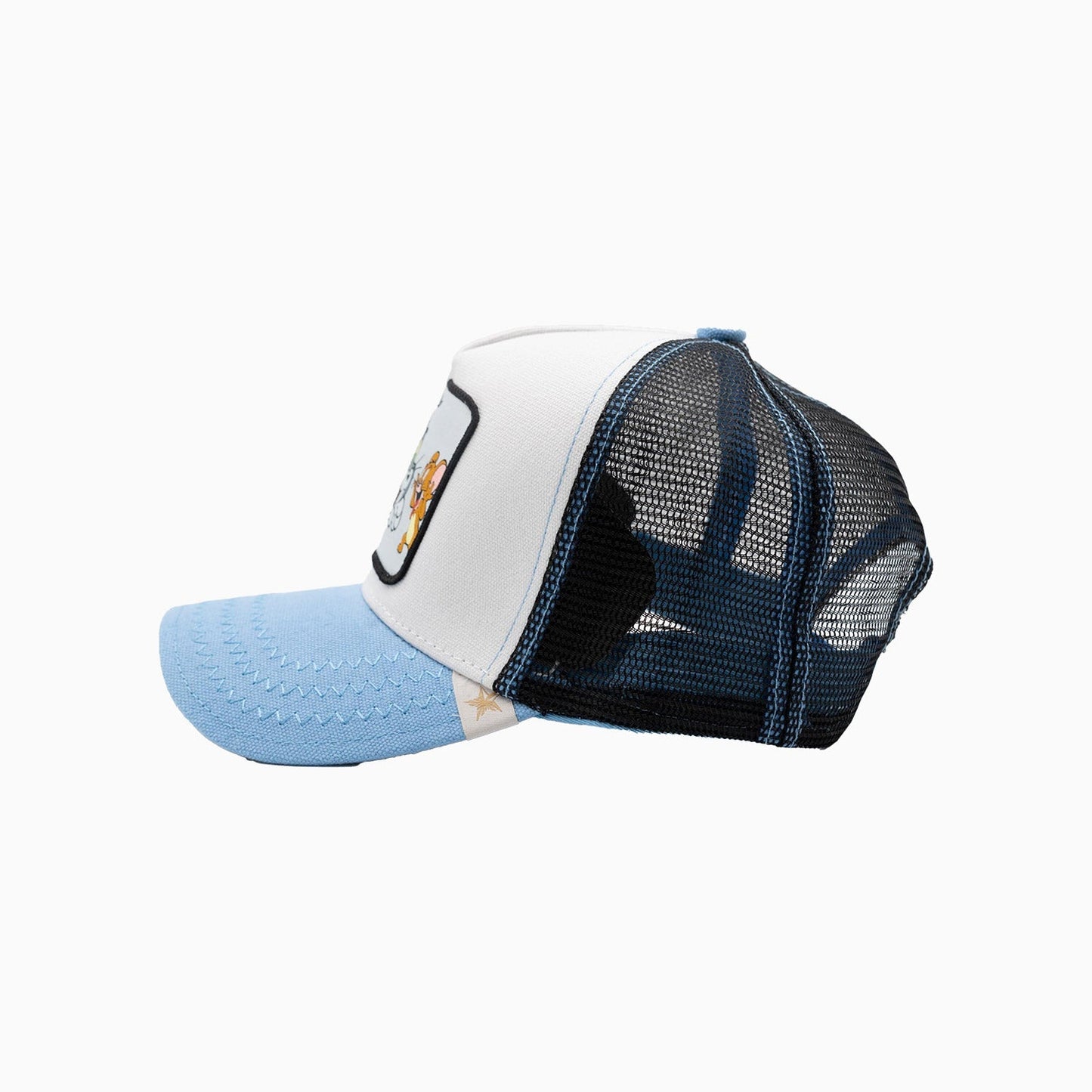 The Tom And Jerry Baby Blue Trucker Hat